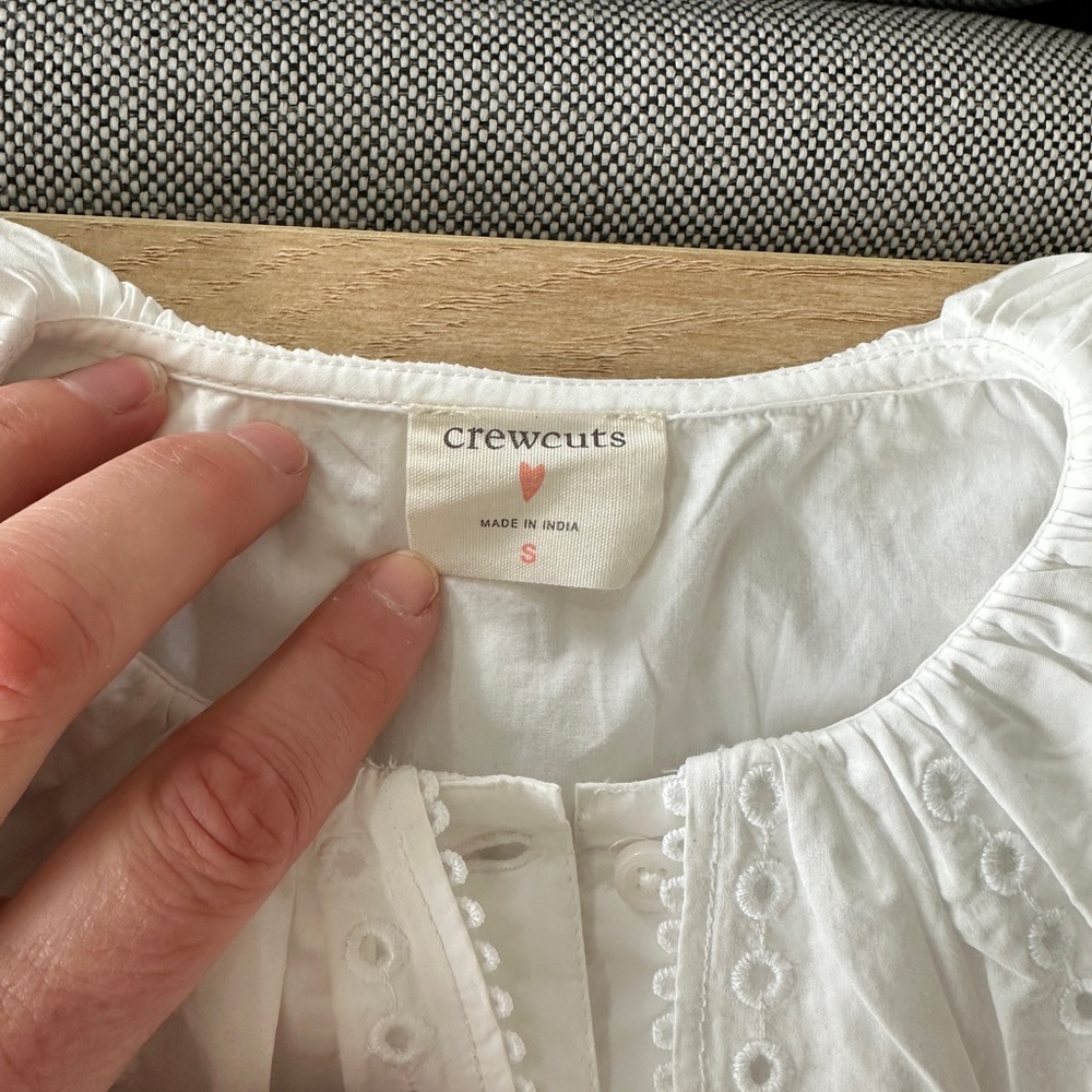 White Ruffled Blouse - Picture 2 of 3